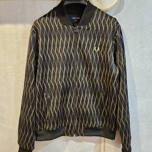 FRED PERRY Argyle Track Jacket - Picture 2 of 8